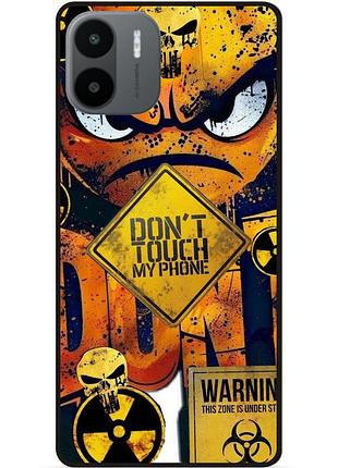 Чехол силиконовый бампер для xiaomi redmi a2 с рисунком глаза dont touch my phone