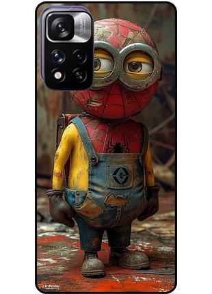 Силіконовий бампер чохол для xiaomi redmi note 11 pro plus 5g з малюнком миньон marvel человек паук