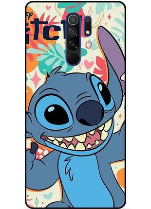 Силиконовый бампер чехол для xiaomi redmi 9 с картинкой стич stitch