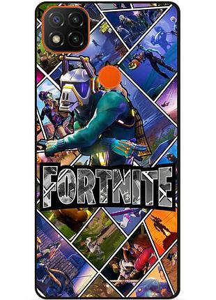 Силіконовий чохол бампер для xiaomi redmi 9c з картинкою фортнайт fortnite