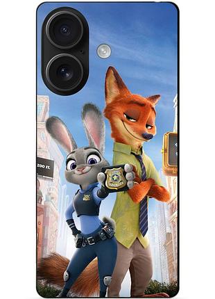 Силіконовий чохол бампер для iphone 16 з малюнком джуді зверополіс zootopia