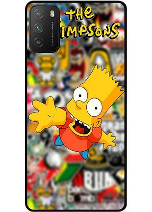 Силіконовий чохол бампер для xiaomi poco m3 з малюнком стикери гравіті фолз футурама маріо
