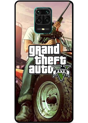 Силіконовий бампер чохол для xiaomi redmi note 9s з малюнком gta гта