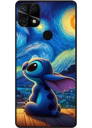 Силиконовый бампер чехол для xiaomi poco c40 stitch лило и стич