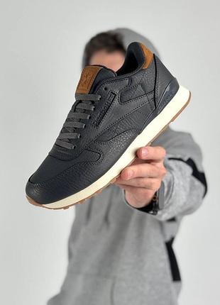 Reebok classic leather grey brown 6