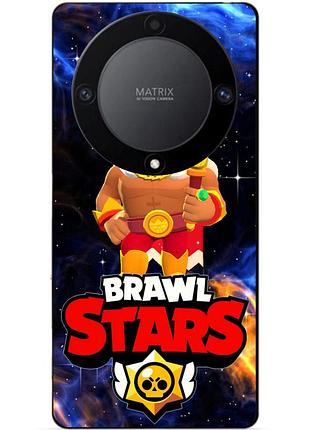 Силіконовий бампер чохол для huawei honor magic 6 lite з героєм космічний бравл ель примо