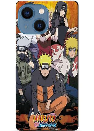 Чехол силиконовый бампер для iphone 15 с рисунком naruto наруто аниме