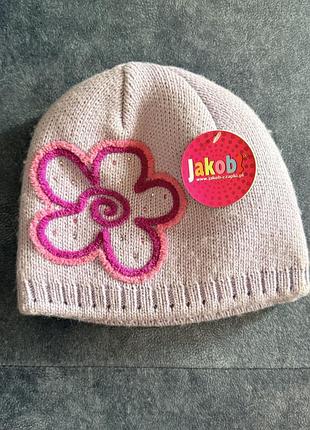 Нова тепла шапка jakob (польща), 70% вовна, з біркою