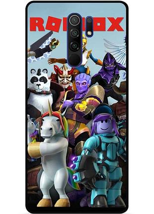 Силіконовий чохол бампер для xiaomi redmi 9 з малюнком роблокс roblox