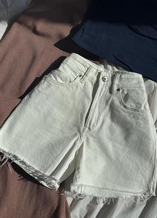 Білі міні шорти h&m