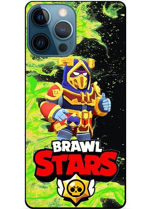 Силиконовый чехол с героем бравл старс brawl stars для xiaomi samsung motorola iphone zte oppo realme nokia гром 3
