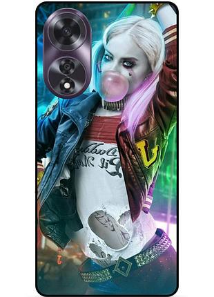 Чехол силиконовый бампер для oppo a60 с рисунком harley quinn харли квинн joker