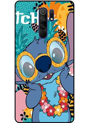 Силиконовый бампер чехол для xiaomi redmi note 8 pro с рисунком стич stitch
