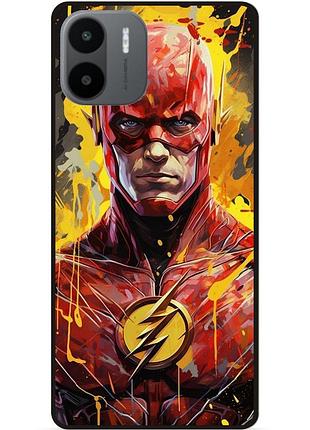 Чехол силиконовый бампер для xiaomi redmi a2 с рисунком flash marvel человек молния