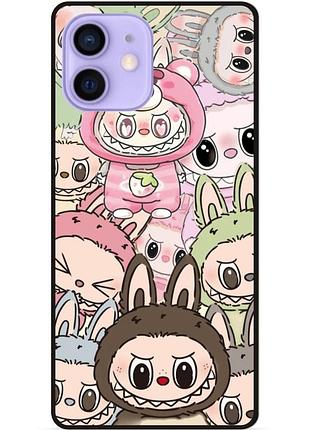 Силиконовый чехол бампер для iphone 11 с рисунком лабубу labubu