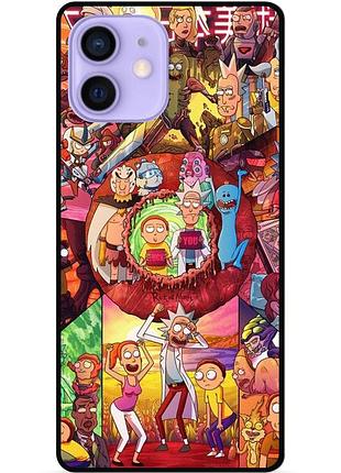 Силіконовий чохол бампер для iphone 11 з малюнком rick and morty рік і морті