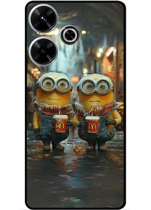 Силиконовый чехол бампер для realme c63 с картинкой миньоны minion