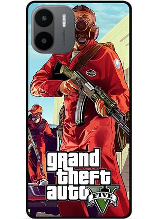 Силиконовый чехол бампер для xiaomi redmi a2 с картинкой gta гта