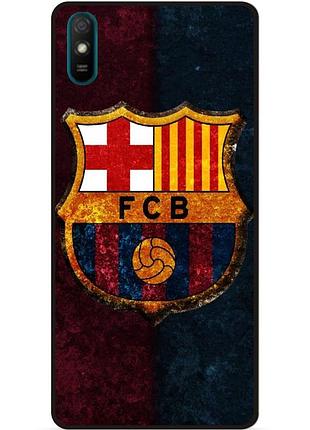 Чехол силиконовый бампер для xiaomi redmi 7a с рисунком барселона barcelona