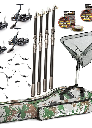 Карповый набор flagman + carp pro на 3 удилища 3.3 м