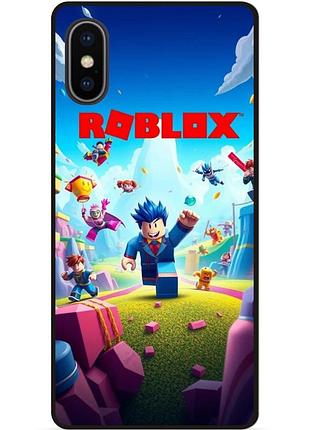 Силиконовый чехол для iphone xs с рисунком roblox игра в кальмара роблокс
