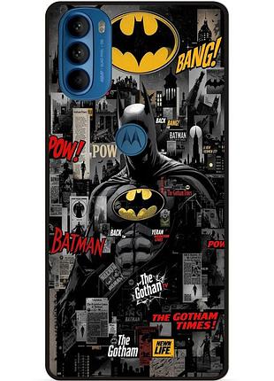 Чехол силиконовый бампер для motorola moto g31 с рисунком batman бэтмен