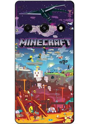 Силіконовий чохол бампер для samsung j5 j510 гра minecraft майнкрафт