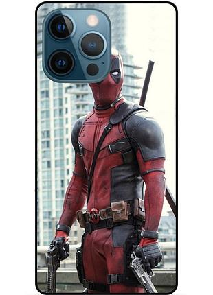 Силиконовый чехол бампер для iphone 11 pro max с рисунком deadpool дэдпул