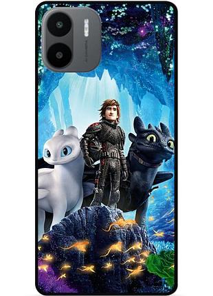 Чехол силиконовый для xiaomi redmi a2 с рисунком как приручить дракона