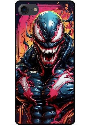 Чехол силиконовый бампер для iphone 8 с рисунком веном marvel venom