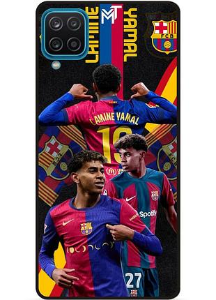 Чехол силиконовый бампер для samsung a22 с рисунком ламин ямаль lamine yamal barcelona