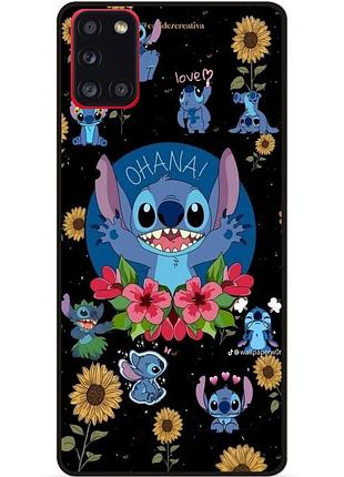 Силіконовий бампер чохол для samsung a21s з картинкою стіч stitch
