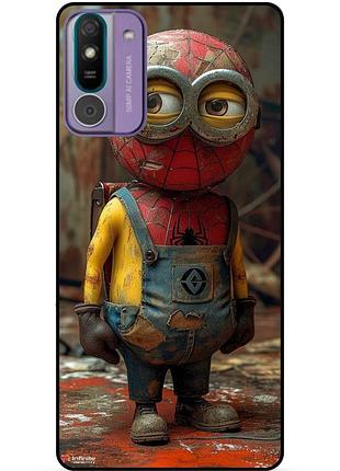 Силіконовий бампер чохол для huawei y5 2019 з малюнком миньон marvel человек паук