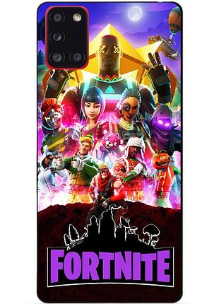 Силіконовий чохол бампер для samsung a21s з малюнком fortnite фортнайт