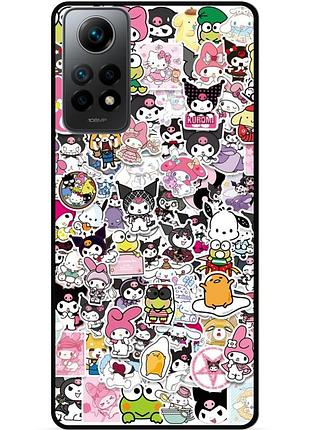 Силіконовий бампер чохол для xiaomi redmi note 12 pro з малюнком kuromi куроми