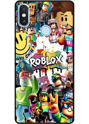 Силиконовый чехол бампер для xiaomi mi a2 lite с рисунком роблокс roblox 4, xiaomi mi a2 lite