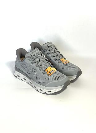 Оригінал кросівки skechers slip-ins: glide-step sole 180272 ltgy сірі  оригинал