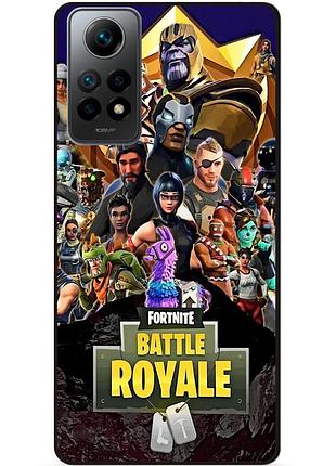 Силіконовий чохол бампер для xiaomi redmi note 12 pro з малюнком фортнайт fortnite
