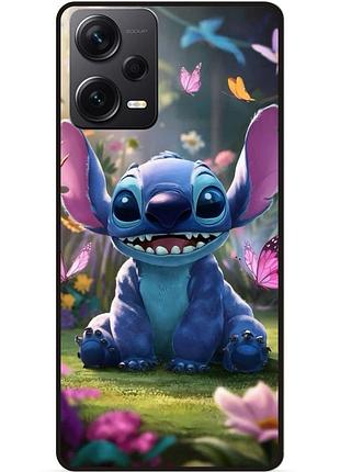 Силиконовый бампер чехол для xiaomi poco x5 5g стич и лило stitch