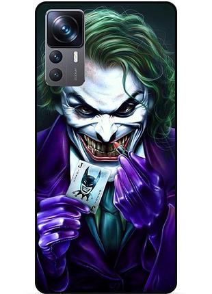Чехол силиконовый бампер для xiaomi 12t с рисунком joker джокер