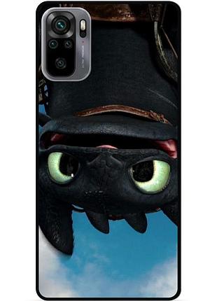 Чехол силиконовый для xiaomi redmi note 10s с картинкой как приручить дракона dragon