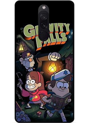 Силиконовый бампер чехол для xiaomi redmi 8 с картинкой гравити фолз gravity falls