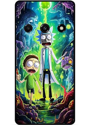 Силіконовий чохол бампер для xiaomi redmi a3 з малюнком рік і морті rick and morty
