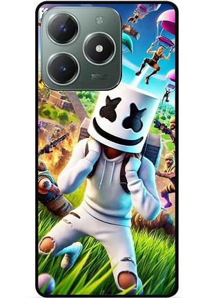 Силиконовый чехол бампер для infinix smart 8 plus (x6526) с рисунком фортнайт fortnite