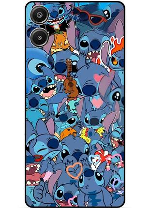 Силіконовий бампер чохол для samsung a07 з картинкою стіч stitch