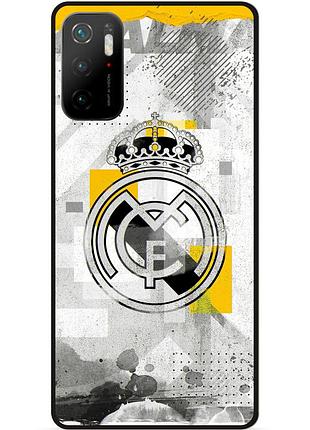 Силіконовий чохол бампер для xiaomi poco m3 pro з малюнком real madrid реал мадрид