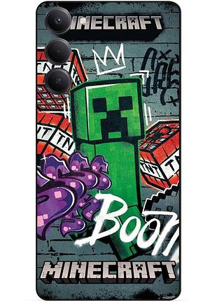 Силіконовий чохол бампер для oppo a5 4g стів minecraft кріпер майнкрафт