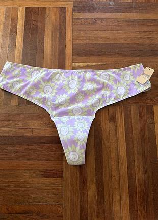 Нові  жіночі трусики-стрінги від бренду victoria's secret pink (серія no-show thong) xl usa 🇺🇸