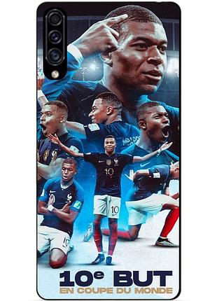 Силіконовий бампер чохол для samsung m20 з малюнком мбаппе франція mbappe
