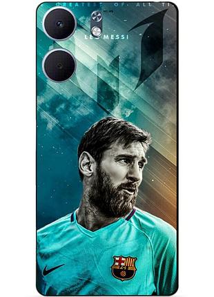 Чехол силиконовый бампер для oppo a5x с рисунком leo messi месси